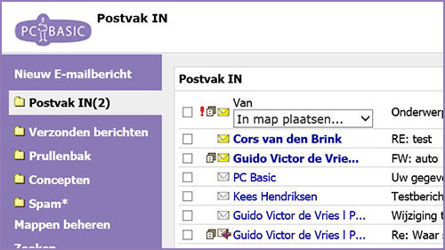 PC Basic functies Email