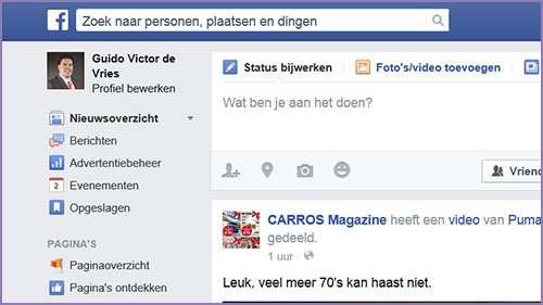 PC Basic functies Facebook