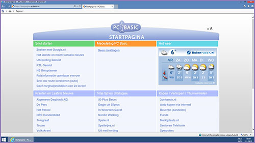 PC Basic functies Internet