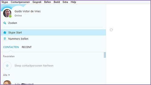 PC Basic functies Skype